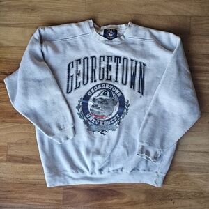 Vintage Georgetown University Men's Crew Neck Sweatershirt Size Large Galt Crew
